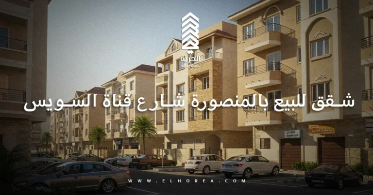 شقق للبيع بالمنصورة شارع قناة السويس