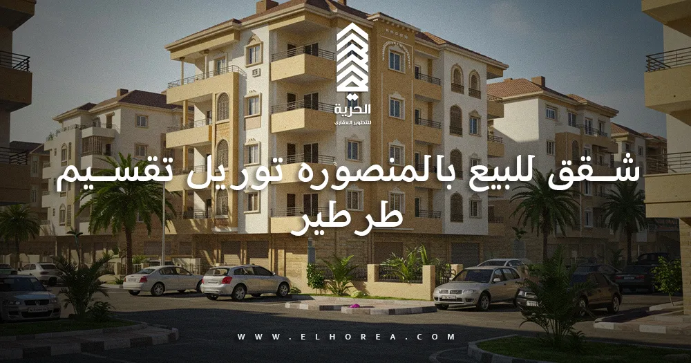 شقق للبيع بالمنصوره توريل تقسيم طرطير